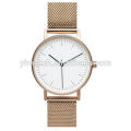 Stainless steel mesh strap japan movt quartz watches quartz for man and woman